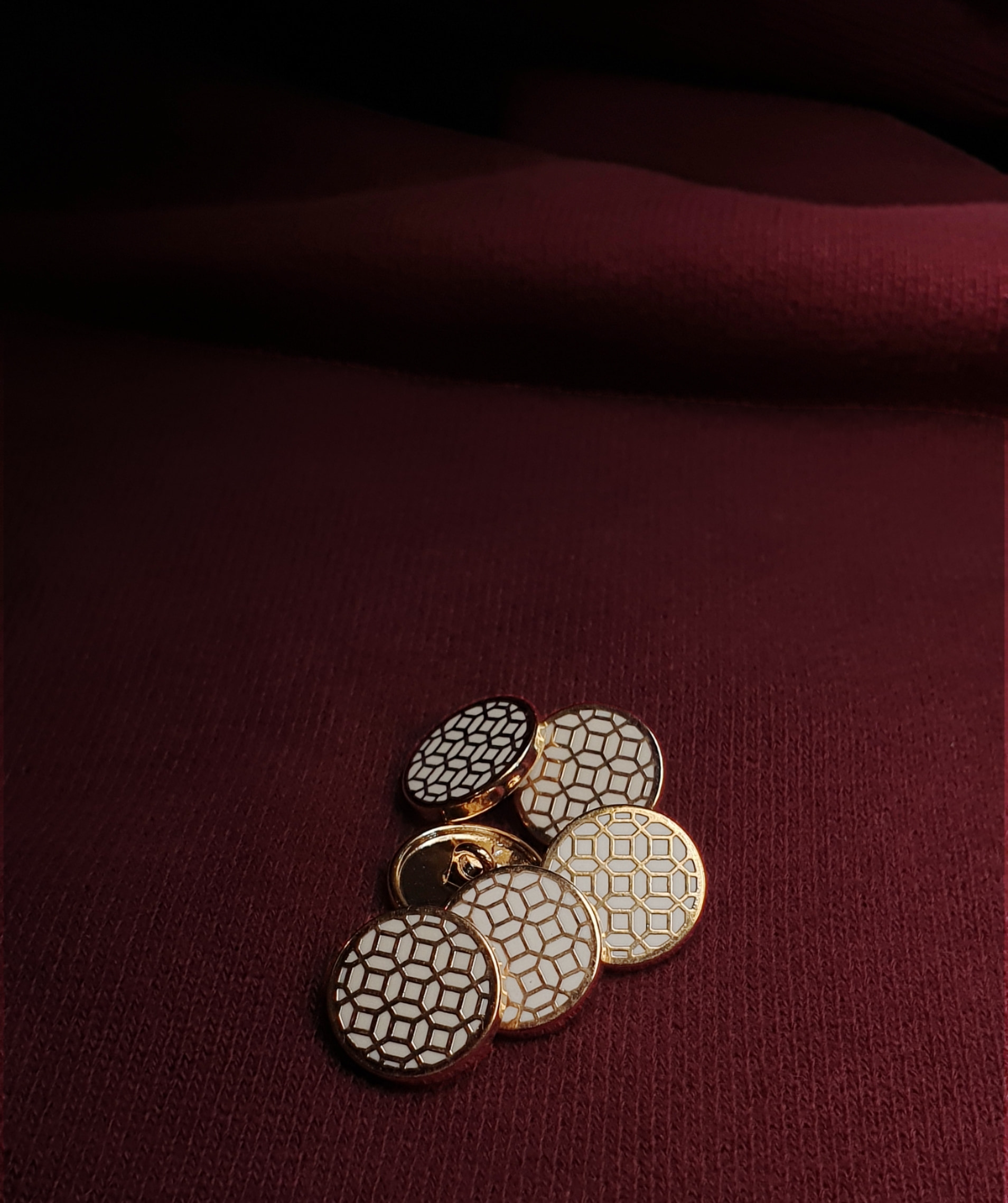 Hexagonal Honeycomb Waistcoat Button
