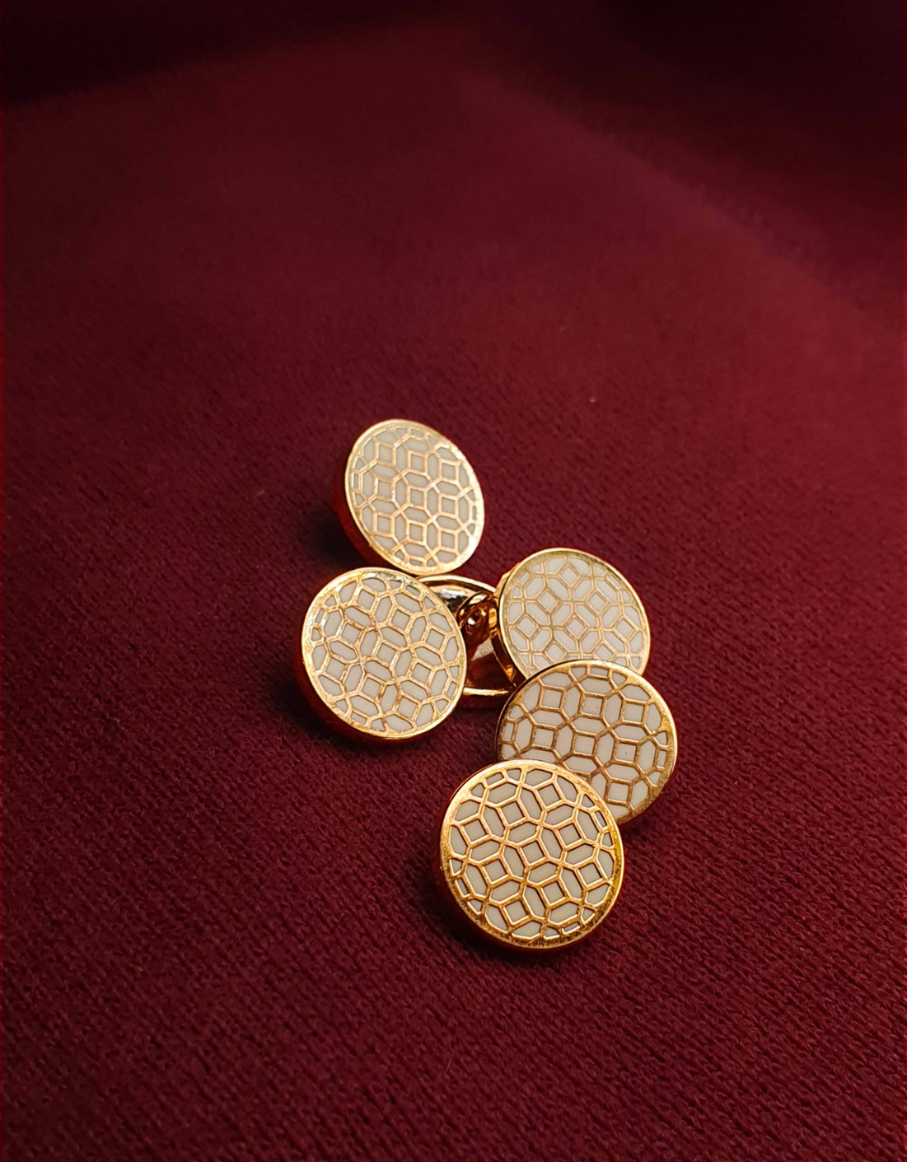 Hexagonal Honeycomb Waistcoat Button