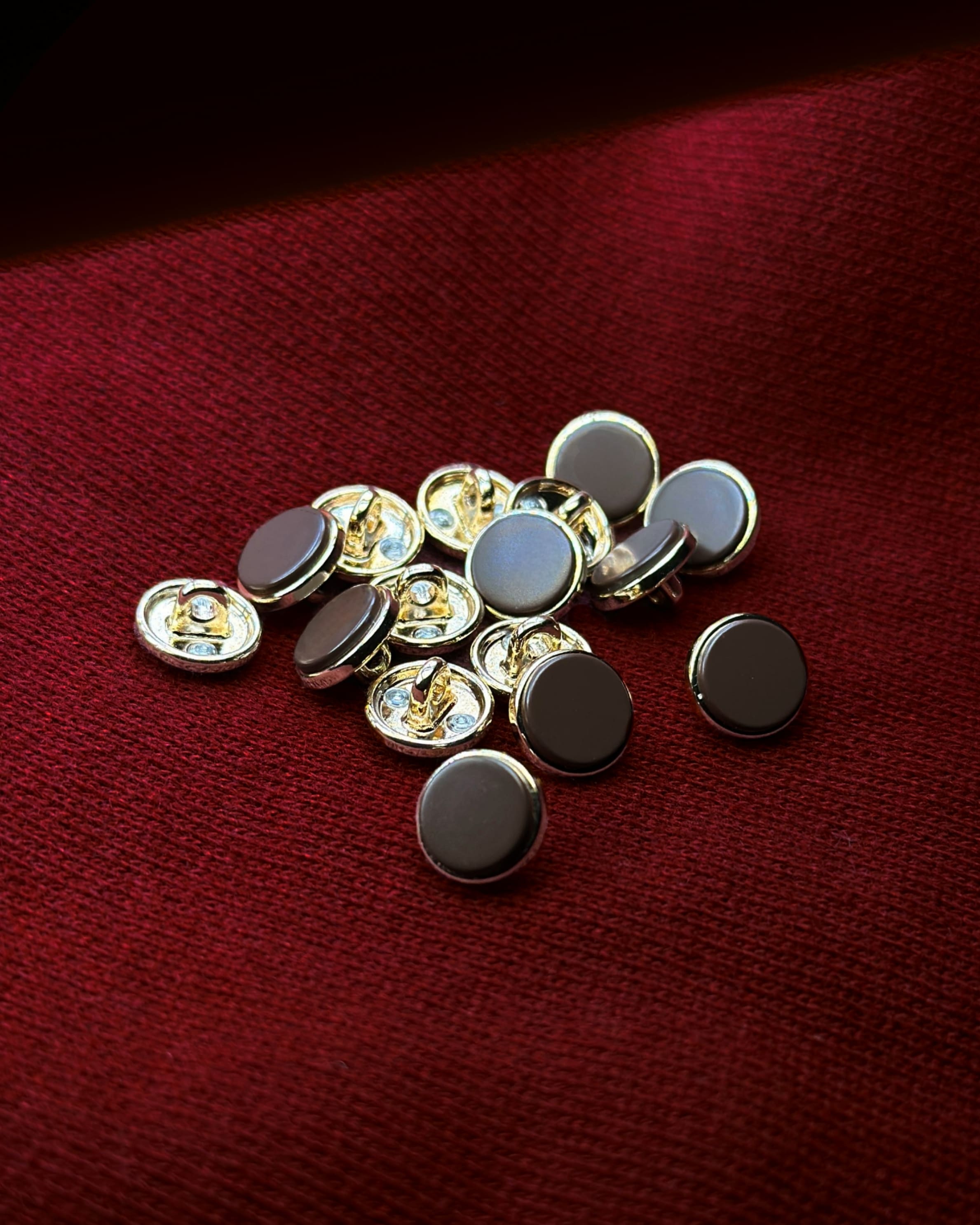 Brown Gold Ring Buttons