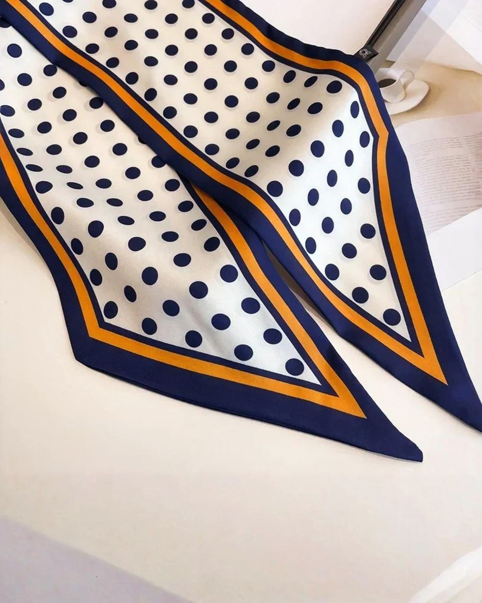 Polka Serenade Silk Scarf