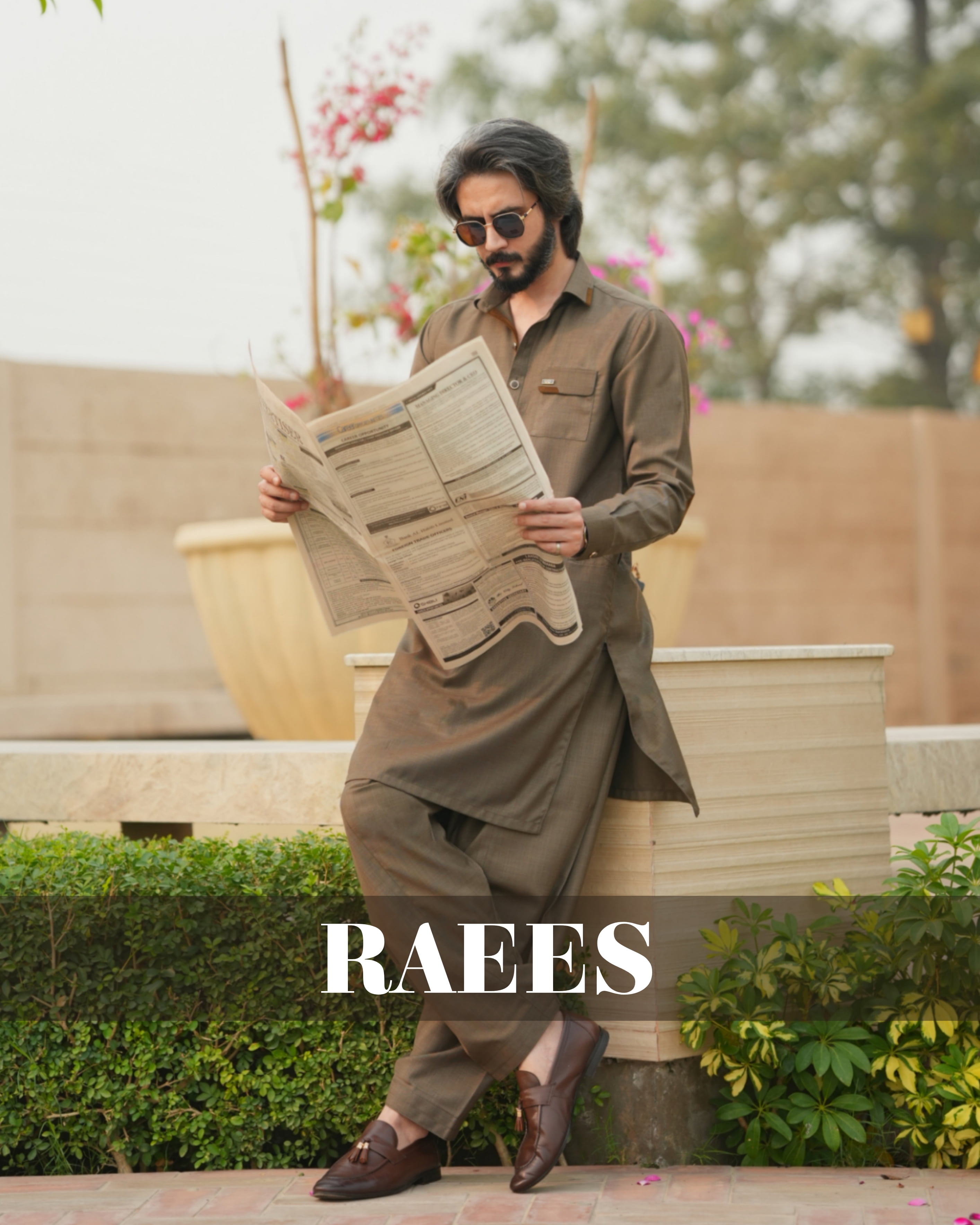 Taupe Kameez Shalwar