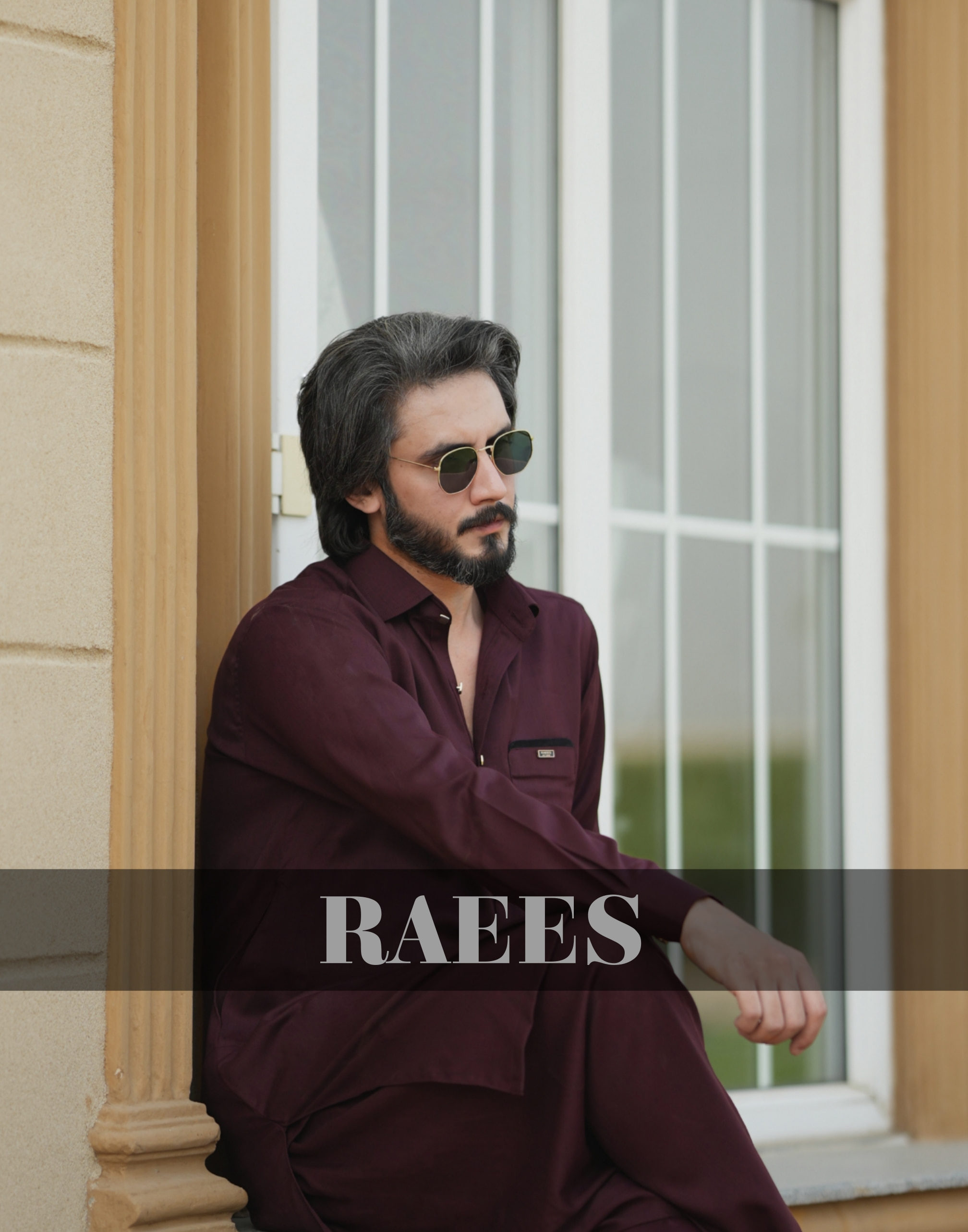 Royal Maroon Kameez Shalwar