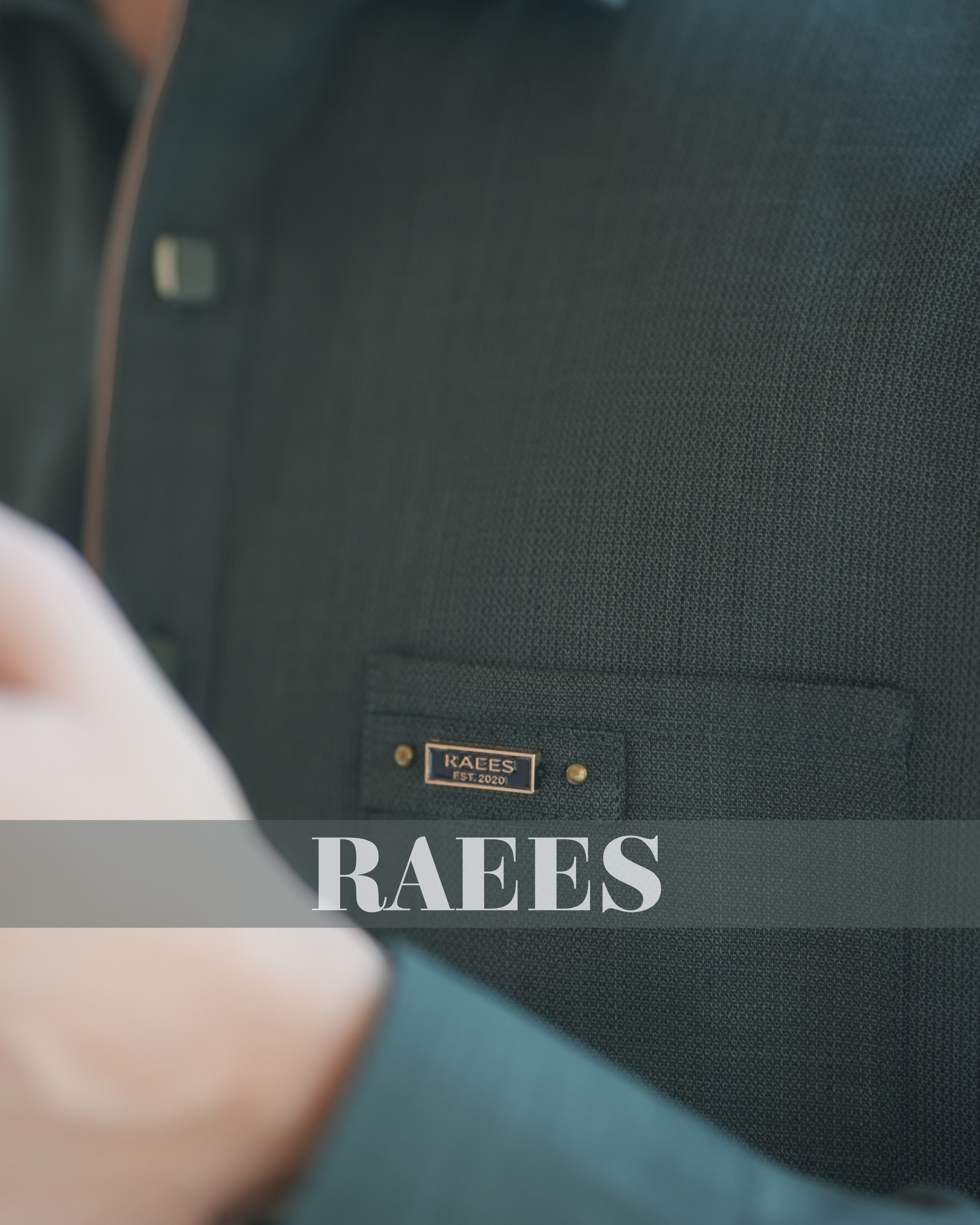 Hunter Green Kameez Shalwar