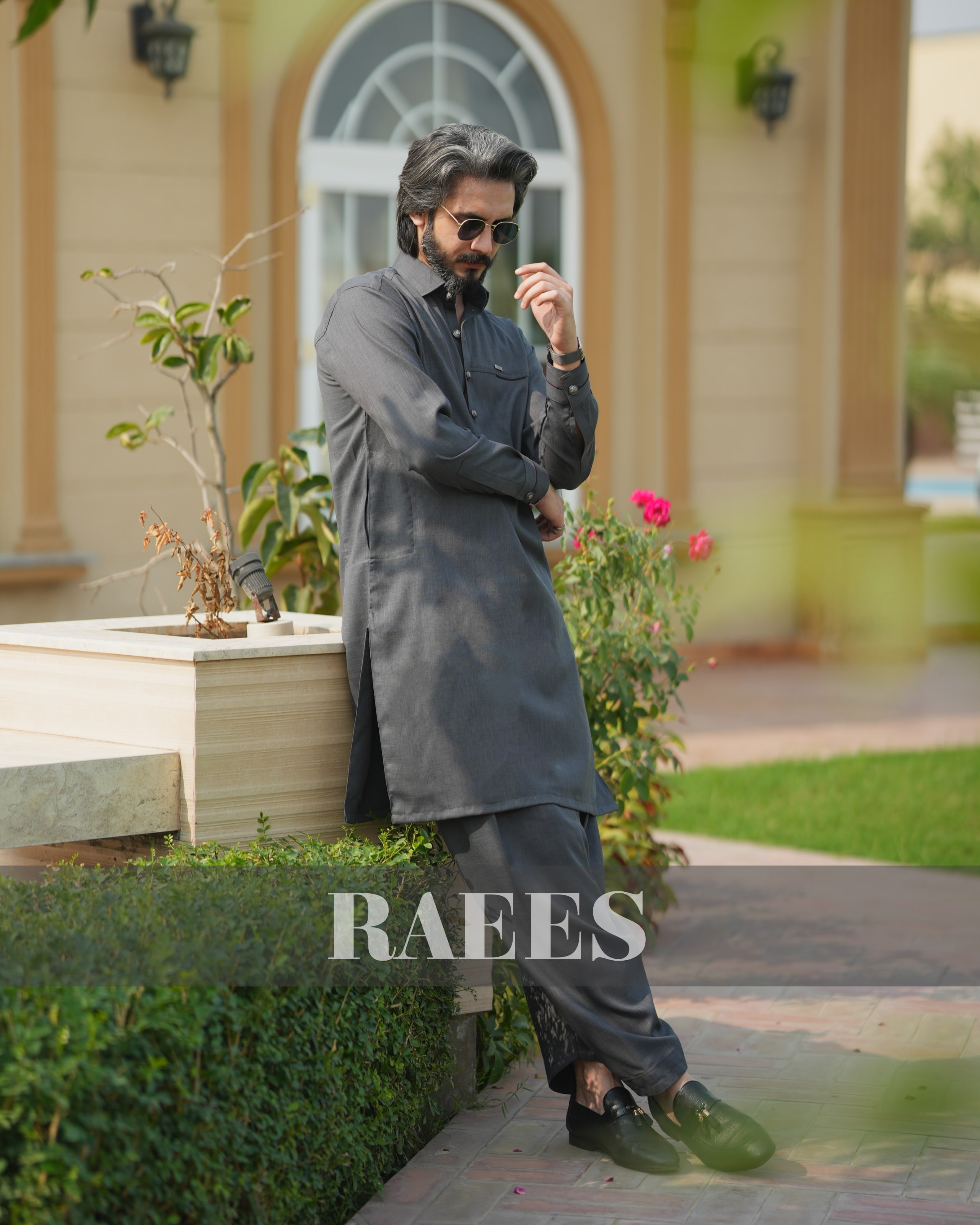 Crimson Smoke Kameez Shalwar