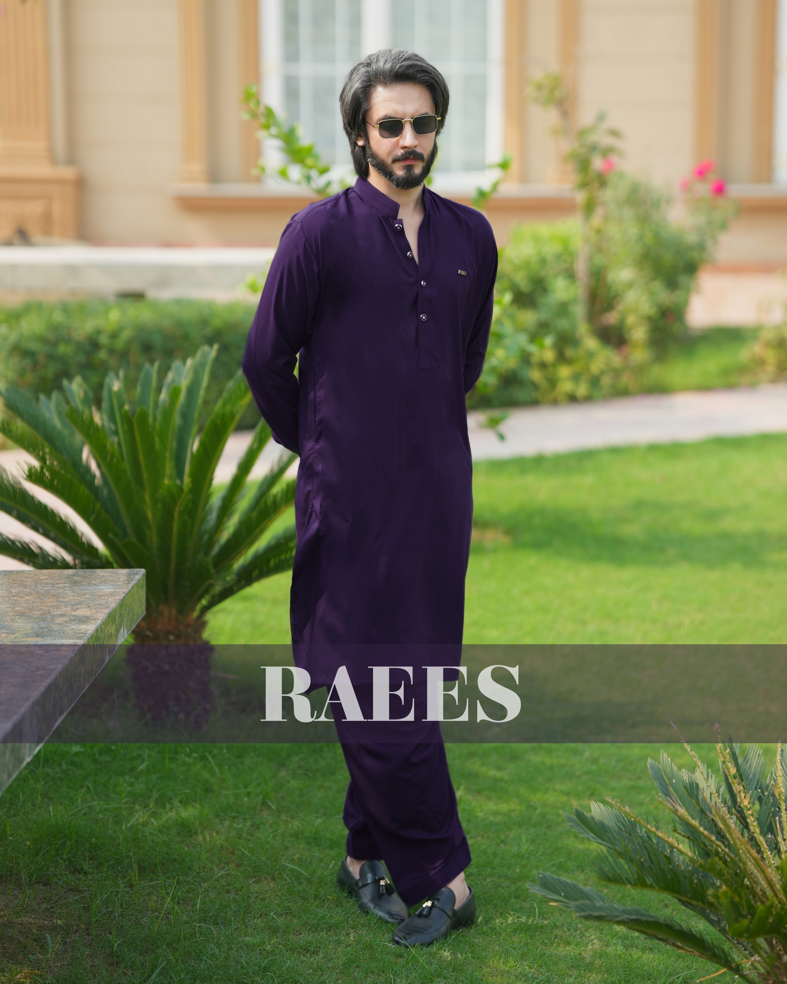 Midnight Orchid Kameez Shalwar