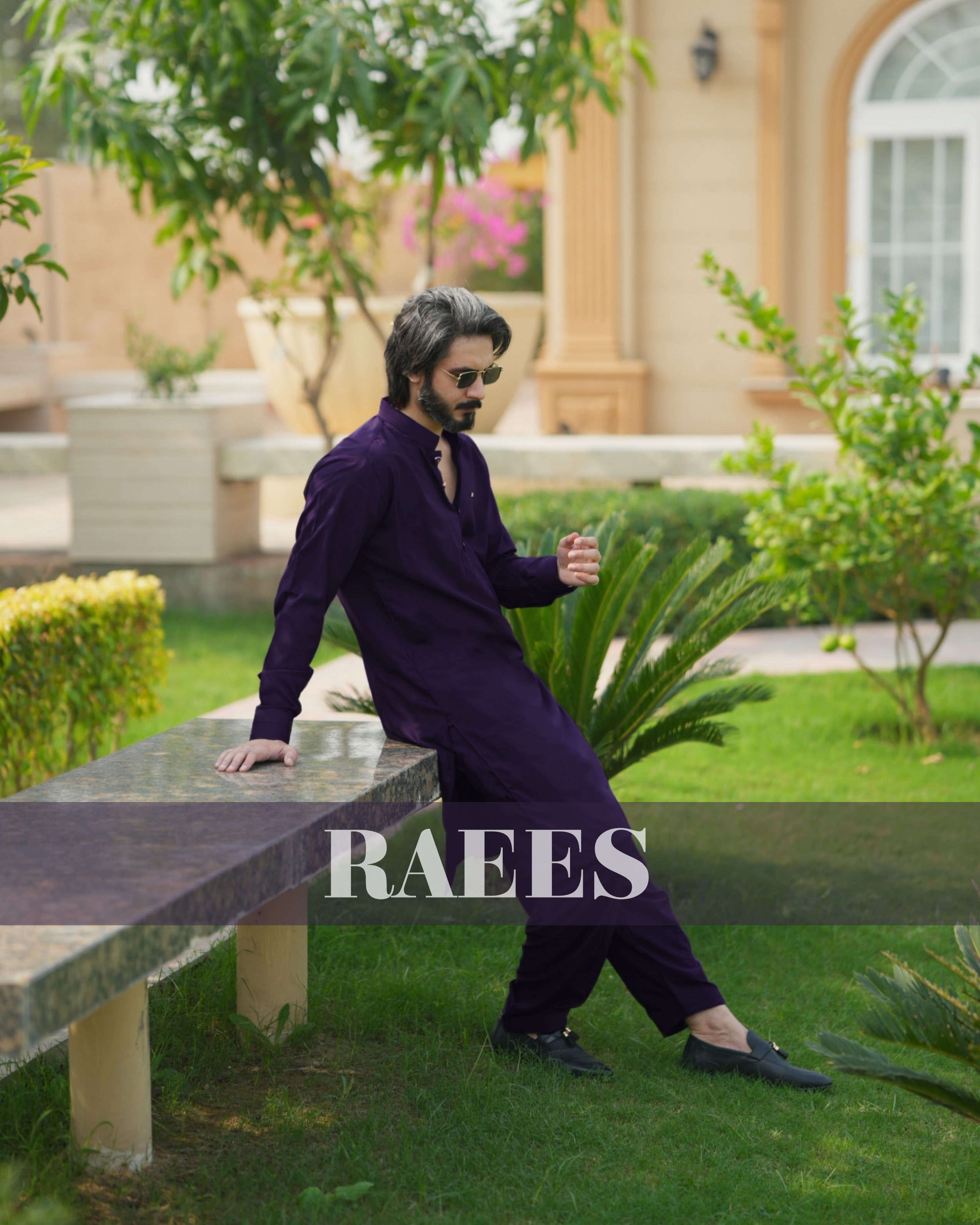 Midnight Orchid Kameez Shalwar