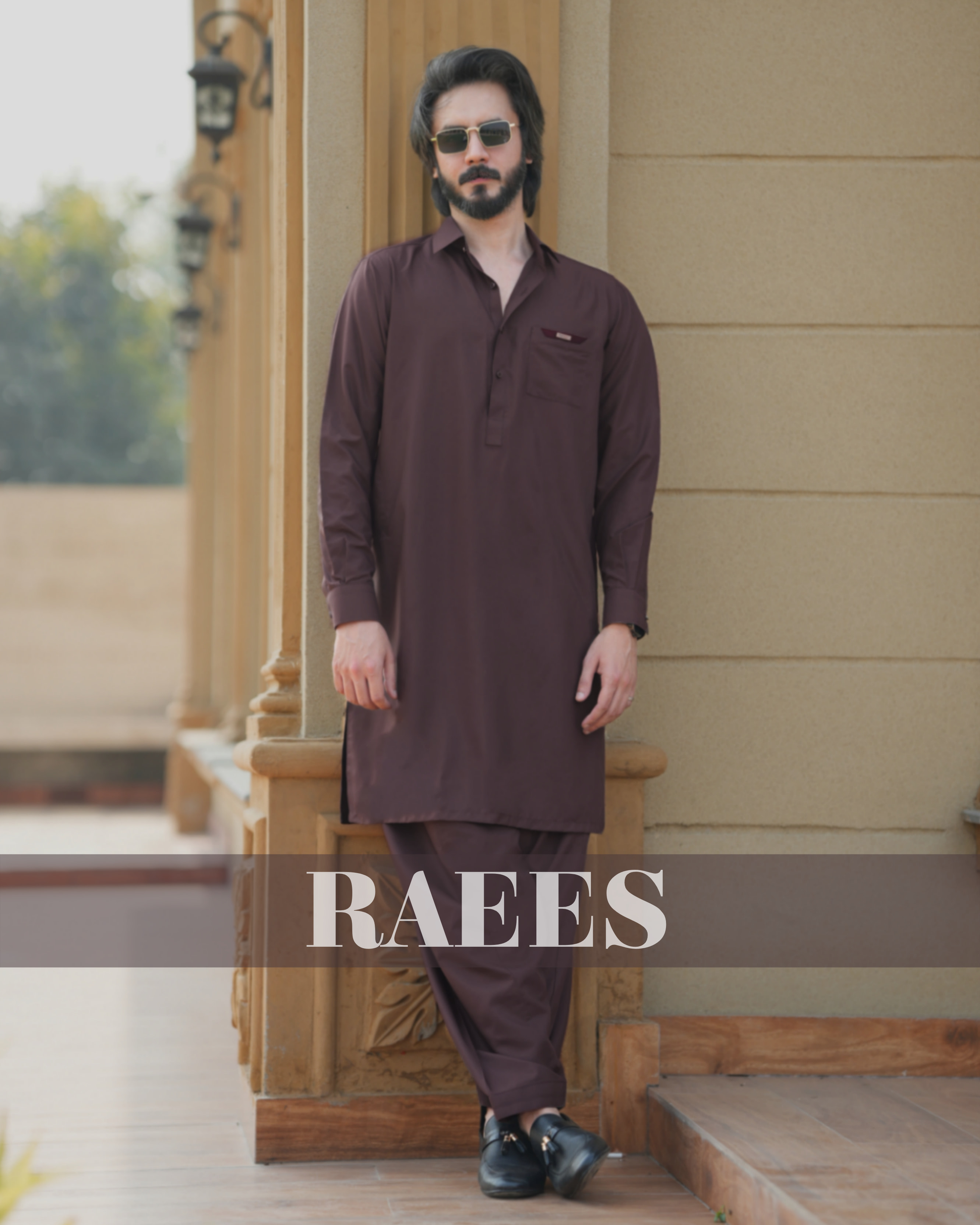 Rose Brown Kameez Shalwar
