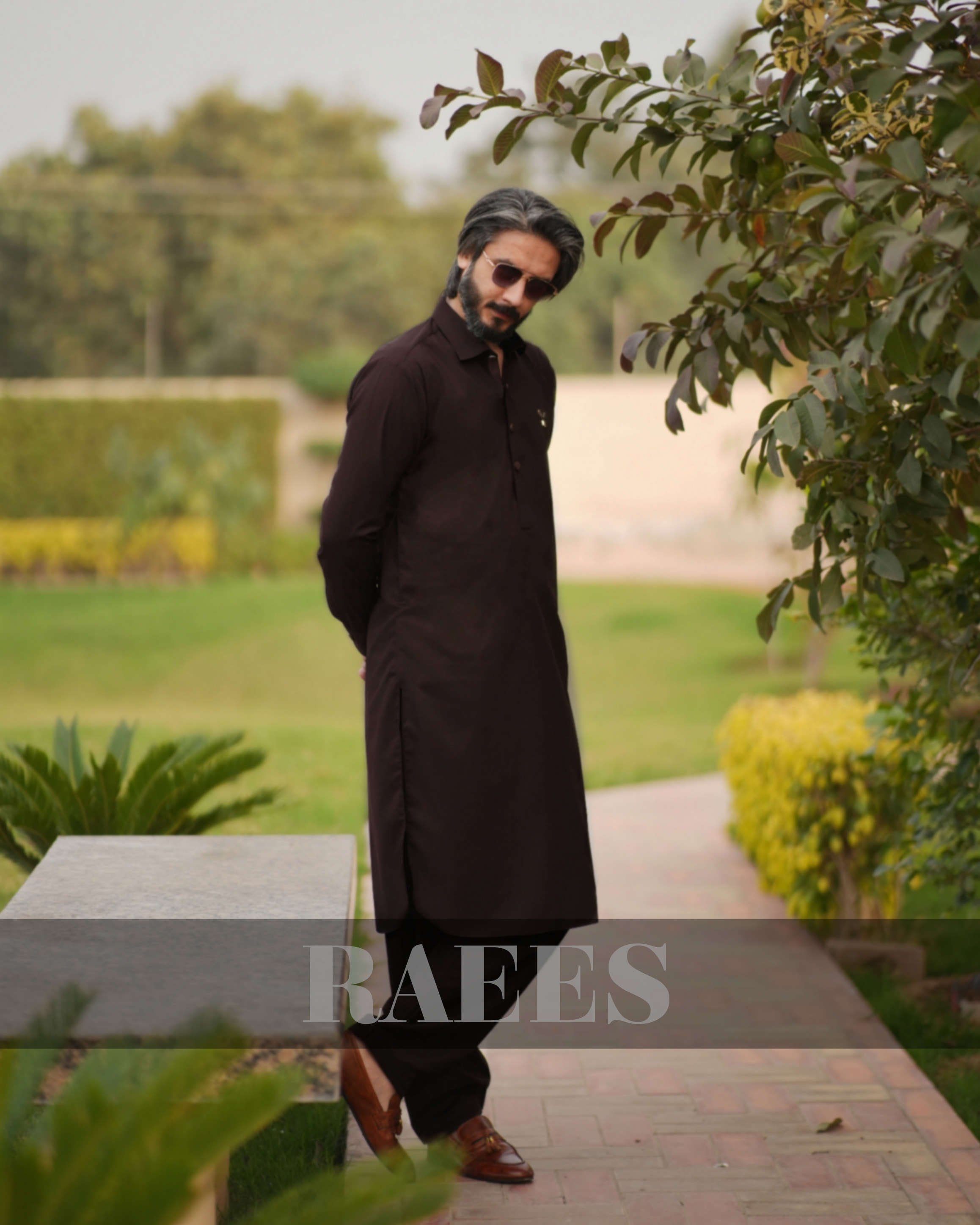 Raees Mocha Royale Kameez Shalwar
